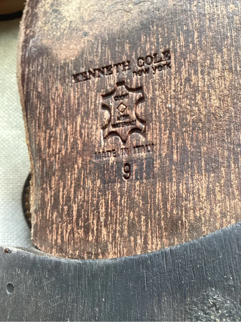 Kenneth  Cole nude suede  Monk Strap Shoes
